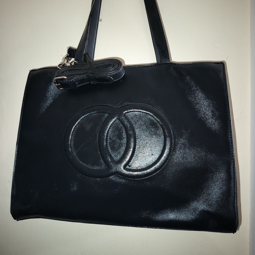 Elegant Black Tote Bag
